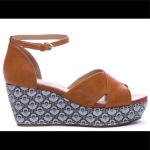 GEOX Respira Brown Sandal Wedges